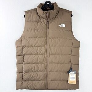The‎ North Face Aconcagua 3 Down Vest Size M Mens Smokey Brown NEW